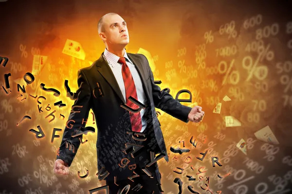 Businessman in anger — Stock Photo, Image