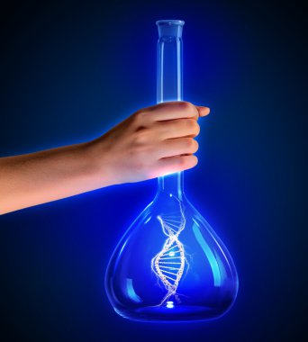 DNA test tüpü içinde