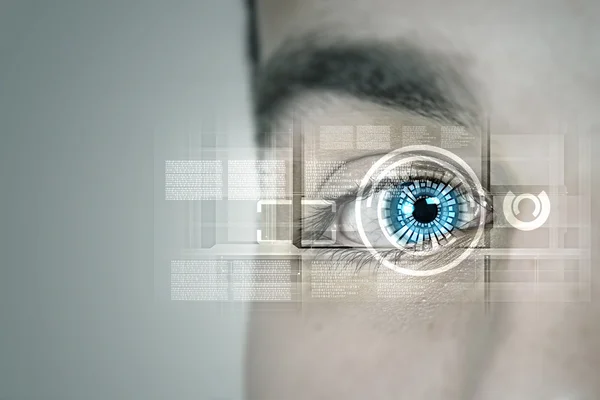 Identification of eye — Stock Photo, Image