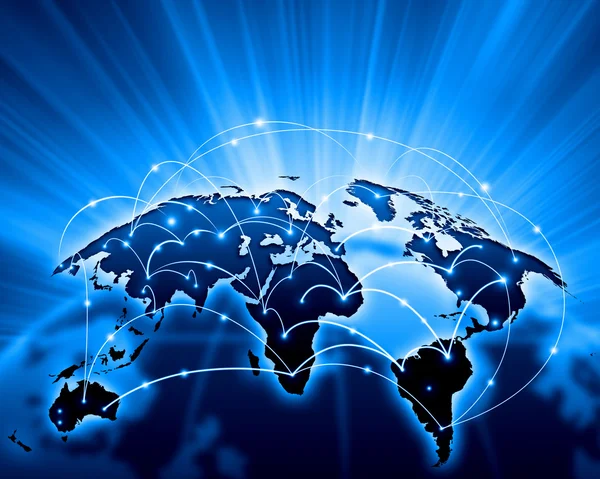 Imagem azul do globo — Fotografia de Stock