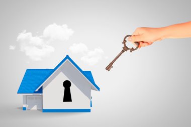 ev anahtar deliği ile