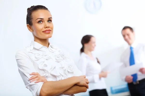 Young businesswoman in the office — Stock Photo, Image