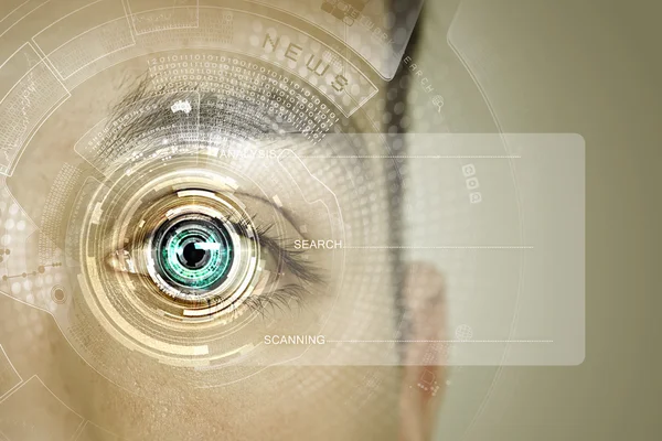 Identification of eye — Stock Photo, Image