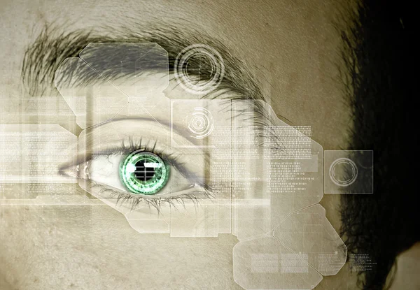 Identification of eye — Stock Photo, Image