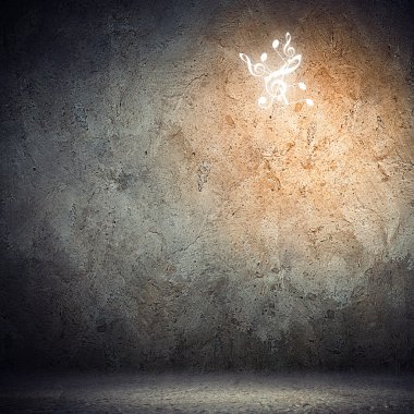 arka plan görüntüsü ile müzik simgeleri notları
