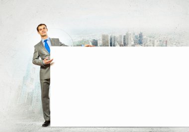 işadamı ile boş bayrak