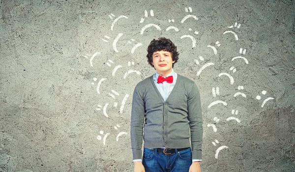 Young upset man — Stock Photo, Image