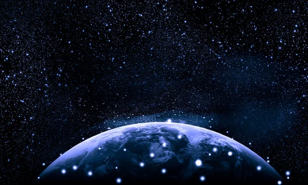 Синє зображення земної кулі — стокове фото