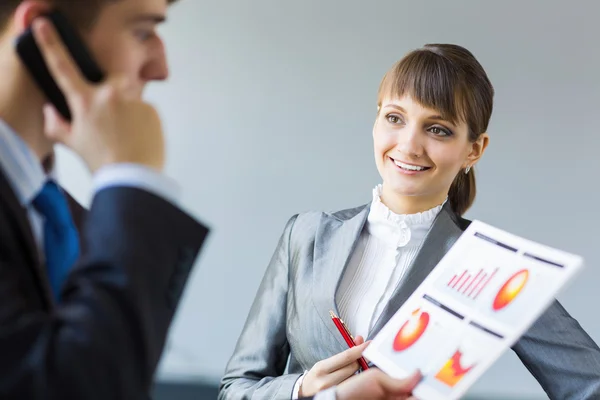 Företagare i arbetet — Stockfoto