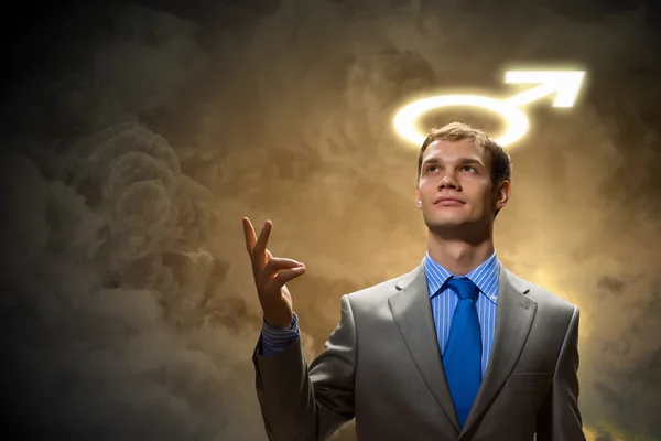 Saint businessman — Stock Photo, Image