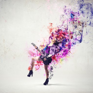 Rock passionate girl
