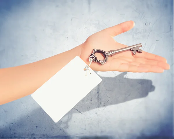 Key with label — Stock Photo, Image