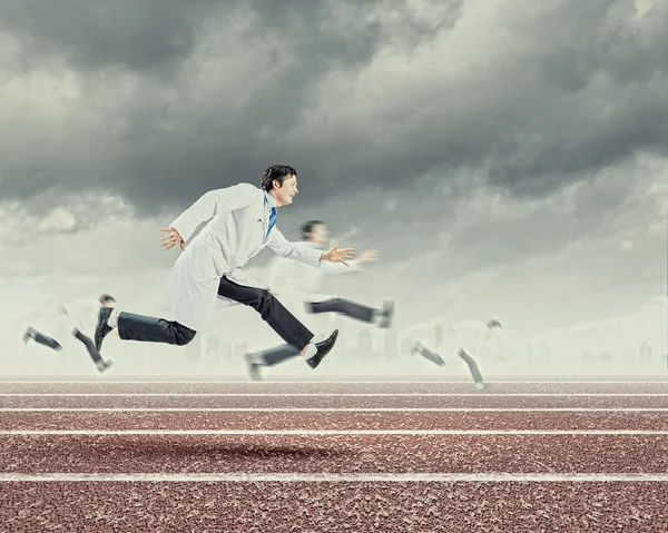 Running doctors — Stock Photo, Image