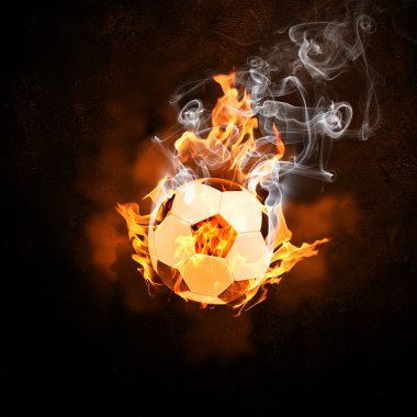 Futbol topu ateşe
