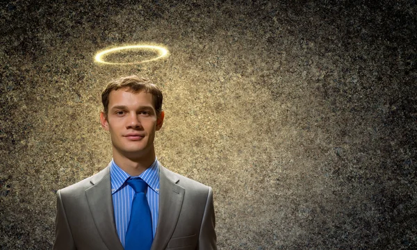 Homem de negócios santo — Fotografia de Stock