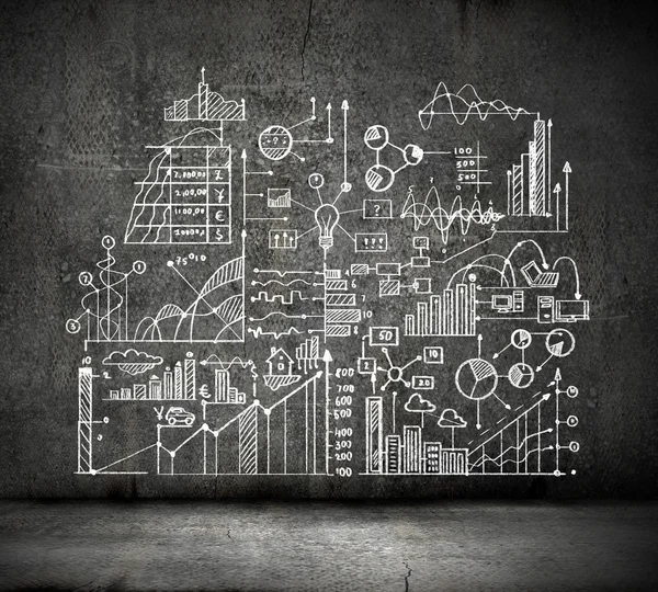 iş kroki üzerinde siyah duvar