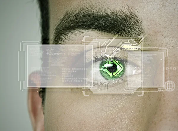 Identifiering av ögat — Stockfoto