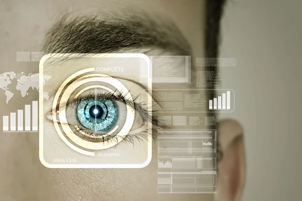 Identification of eye — Stock Photo, Image