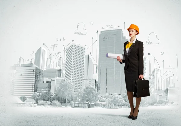 Woman engineer — Stock Photo, Image