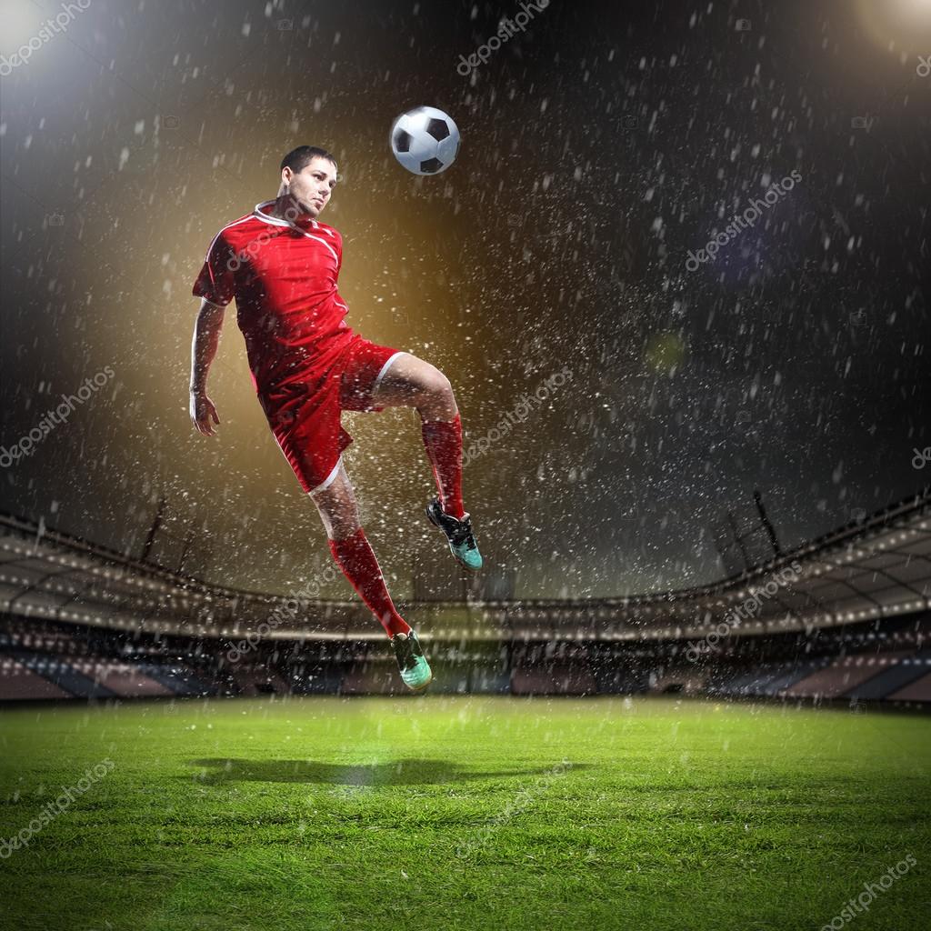 Images football Football player — Stock Photo © SergeyNivens 30424665