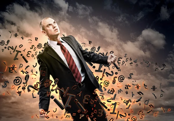 Businessman in anger — Stock Photo, Image