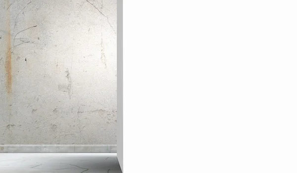 Beyaz boş duvar — Stok fotoğraf