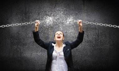 agresif iş kadını