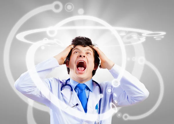 Crazy doctor — Stock Photo, Image