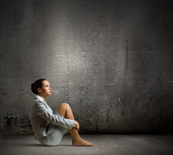 Businesswoman in despair — Stock Photo, Image