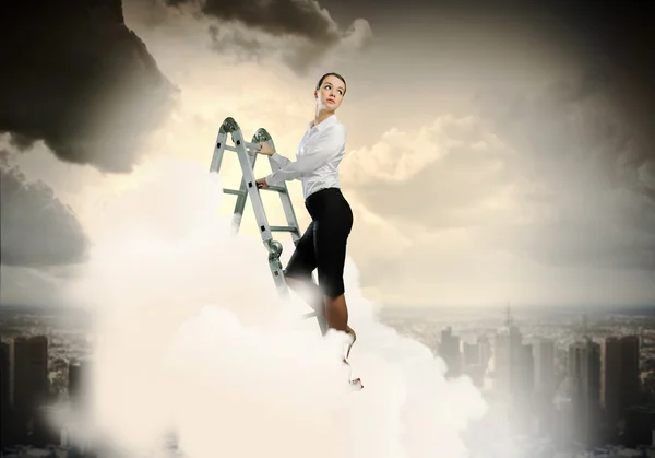 Ladder van succes — Stockfoto