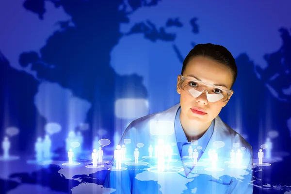 Woman scientist — Stock Photo, Image