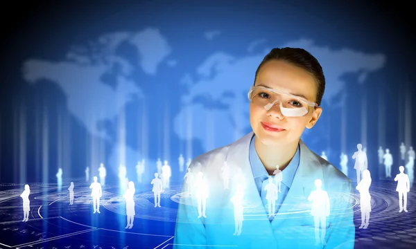 Woman scientist — Stock Photo, Image