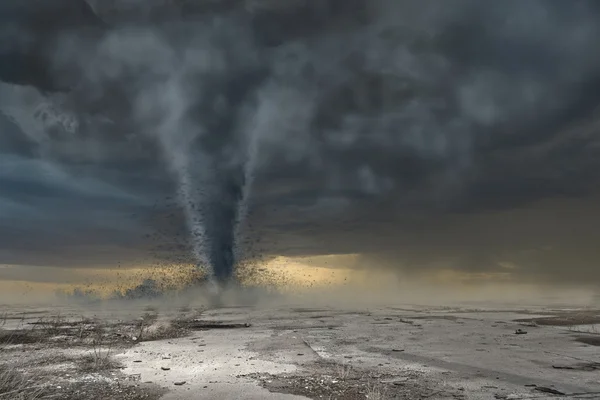 Tornado na estrada — Fotografia de Stock