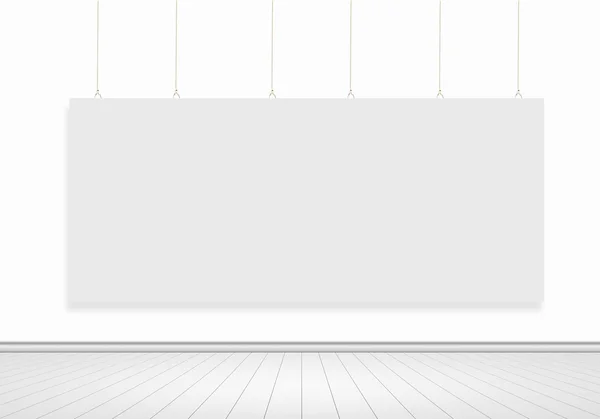 White banner — Stock Photo, Image