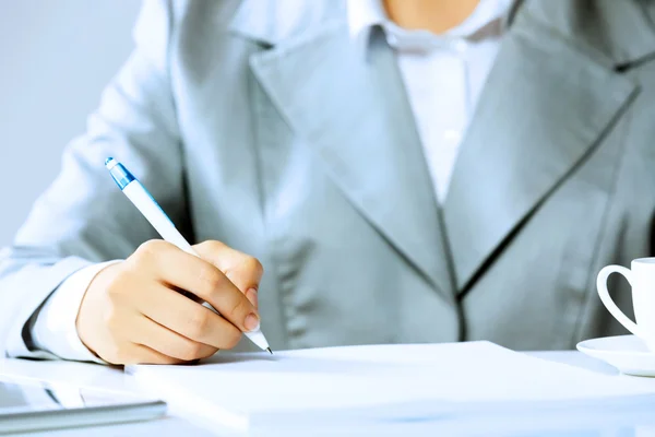 Signing documents Stock Image