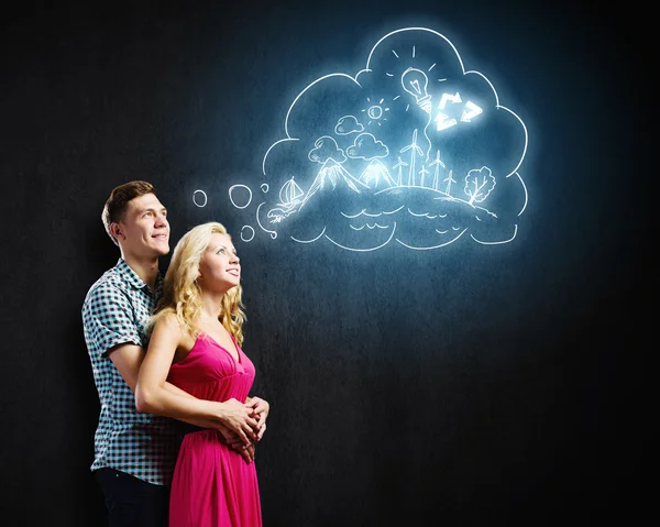 Young happy couple — Stock Photo, Image