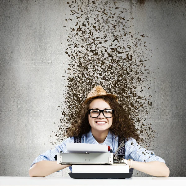 Woman writer — Stock Photo, Image