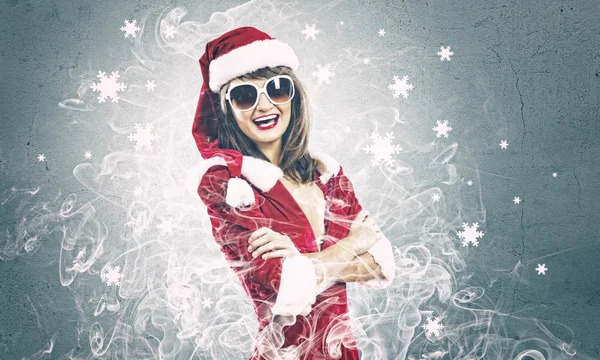 Santa girl — Stock Photo, Image