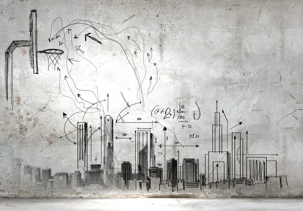 Sketch background — Stock Photo, Image