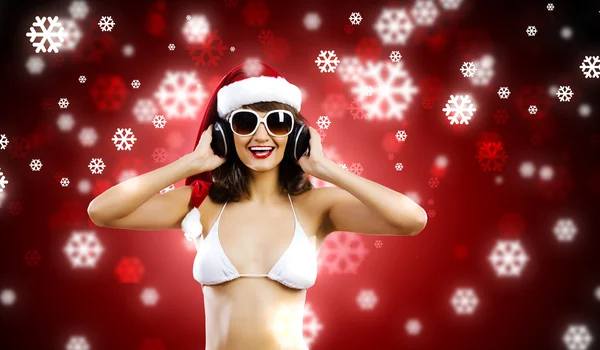 Santa ragazza — Foto Stock