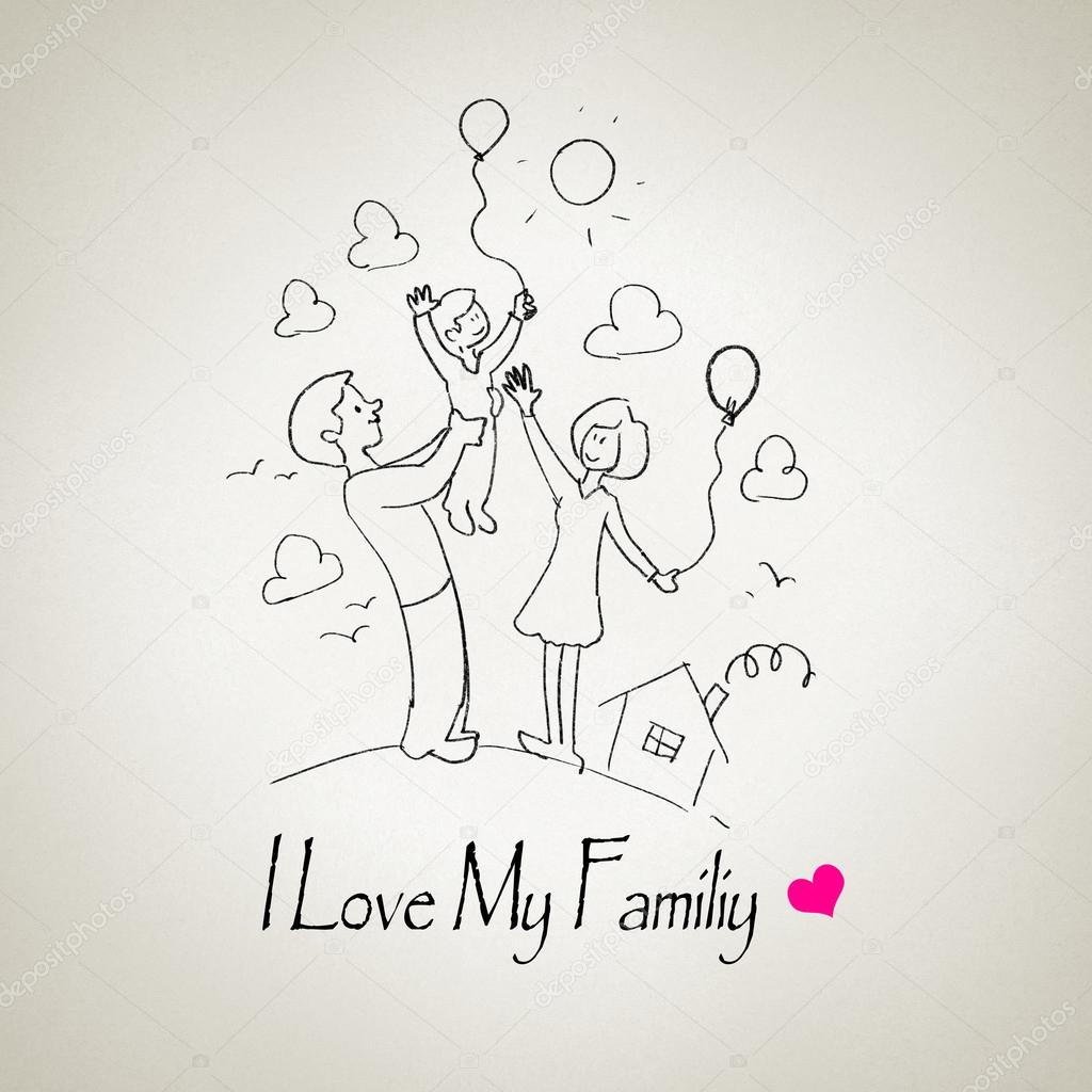 I Love My Family Stock Photo Image By C Sergeynivens 40682657