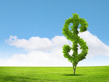 kavramsal görüntü şeklinde yeşil bitkinin Doları hoşuma gitti.