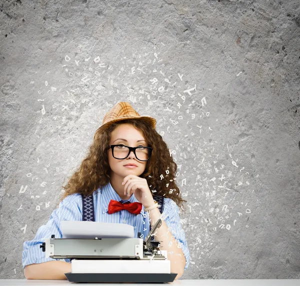 Mujer escritora — Foto de Stock