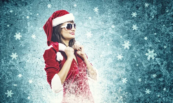 Santa ragazza — Foto Stock