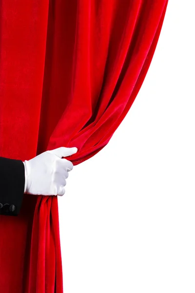 Red curtain — Stock Photo, Image