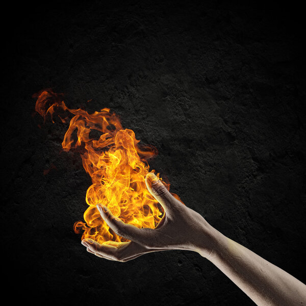 Fire in hand