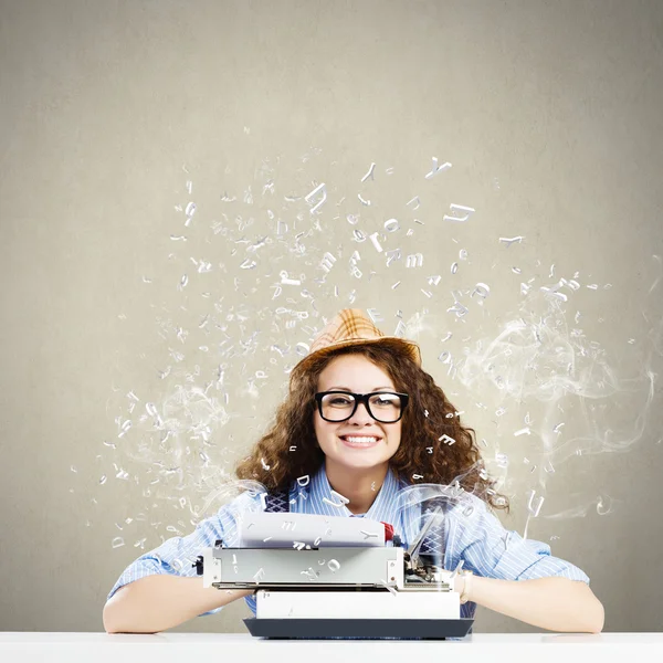 Woman writer — Stock Photo, Image