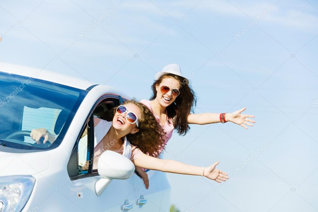 Women in car
