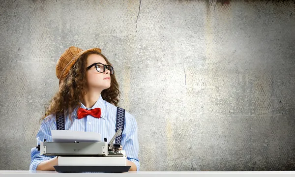 Vrouw schrijver — Stockfoto