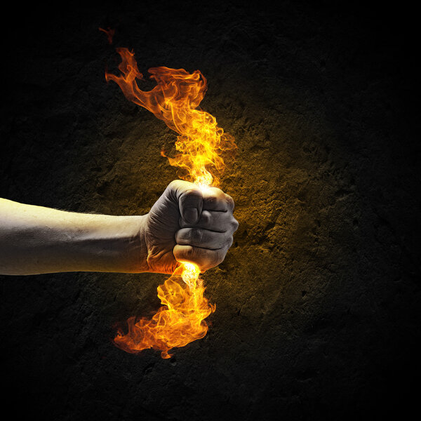 Fire in hand